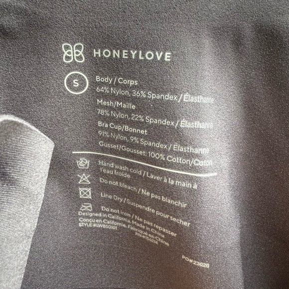 Honeylove Tank Bodysuit in Gray Size: Small (S) Shapewear - Picture 5 of 6